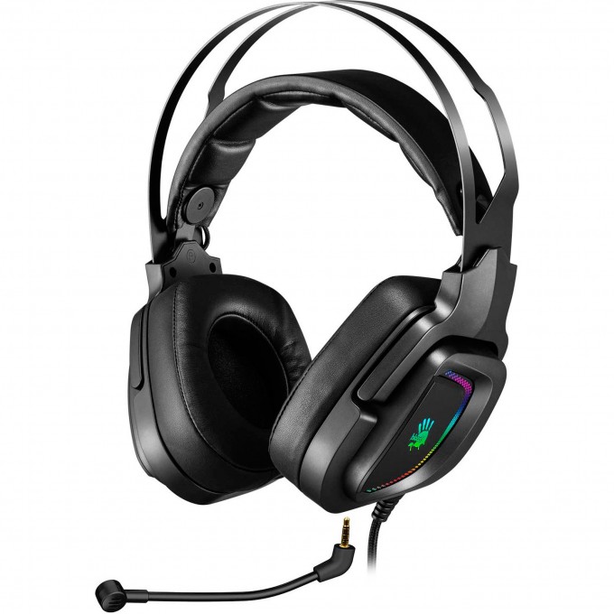 Наушники с микрофоном A4TECH BLOODY G570 2м мониторные USB оголовье черно-серые G570 (BLACK+GREY) USB