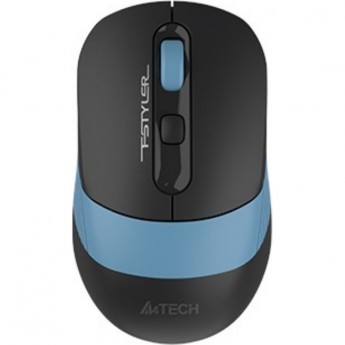 Мышь беспроводная A4TECH FSTYLER FG10CS AIR USB оптическая для ноутбука 2000dpi silent черный синий Мышь беспроводная A4TECH FSTYLER FG10CS AIR USB оптическая для ноутбука 2000dpi silent черный синий
